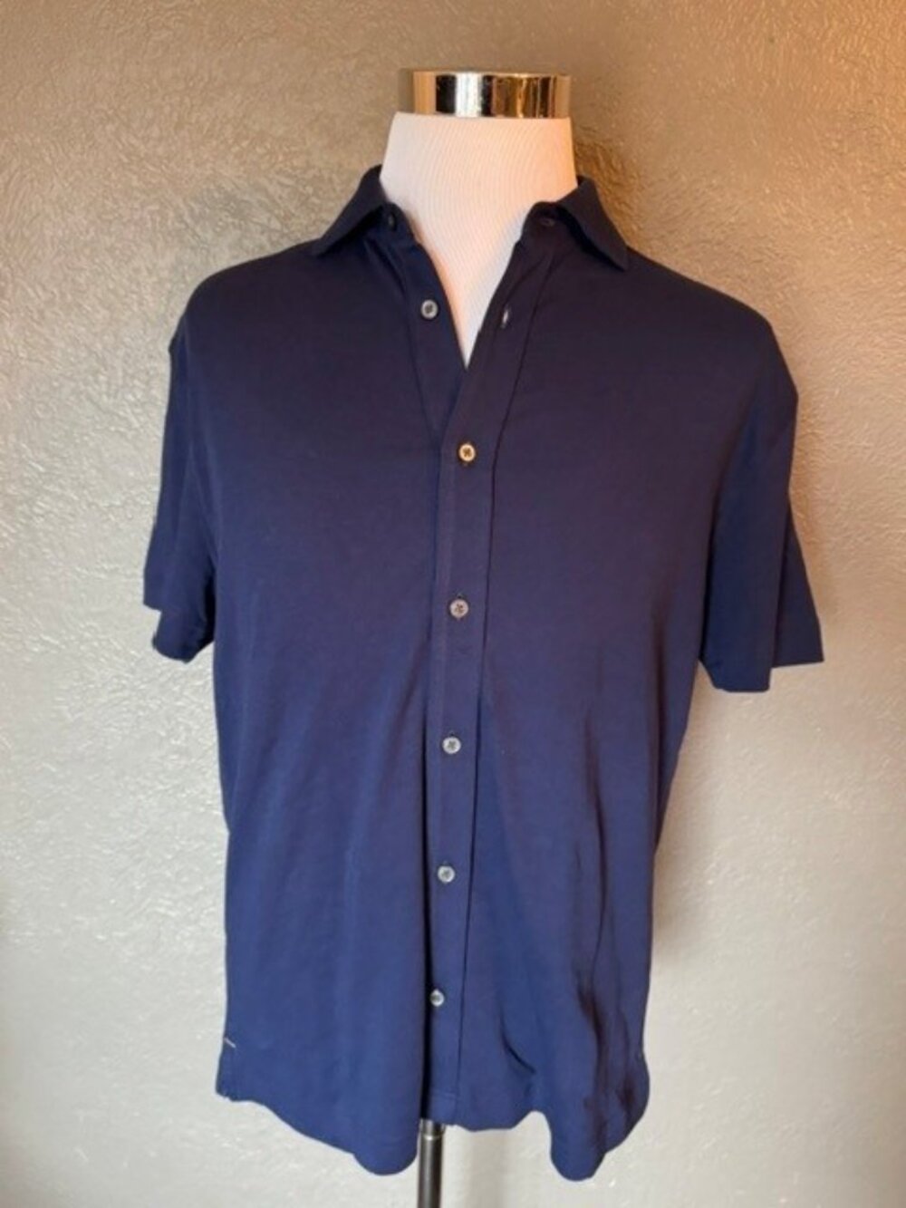 Blue Bananna Republic Button Down Polo